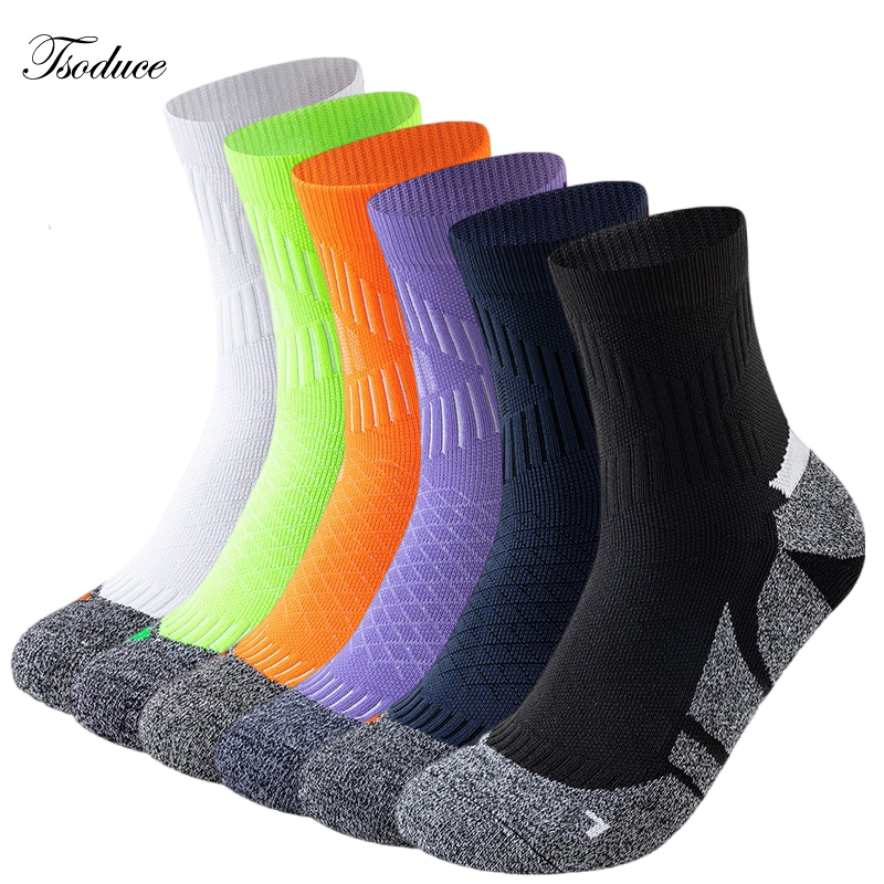Athletic Sock Cushion - Professionelle Marathon-Laufsocken, Frottee, gepolstert, rutschfest, für