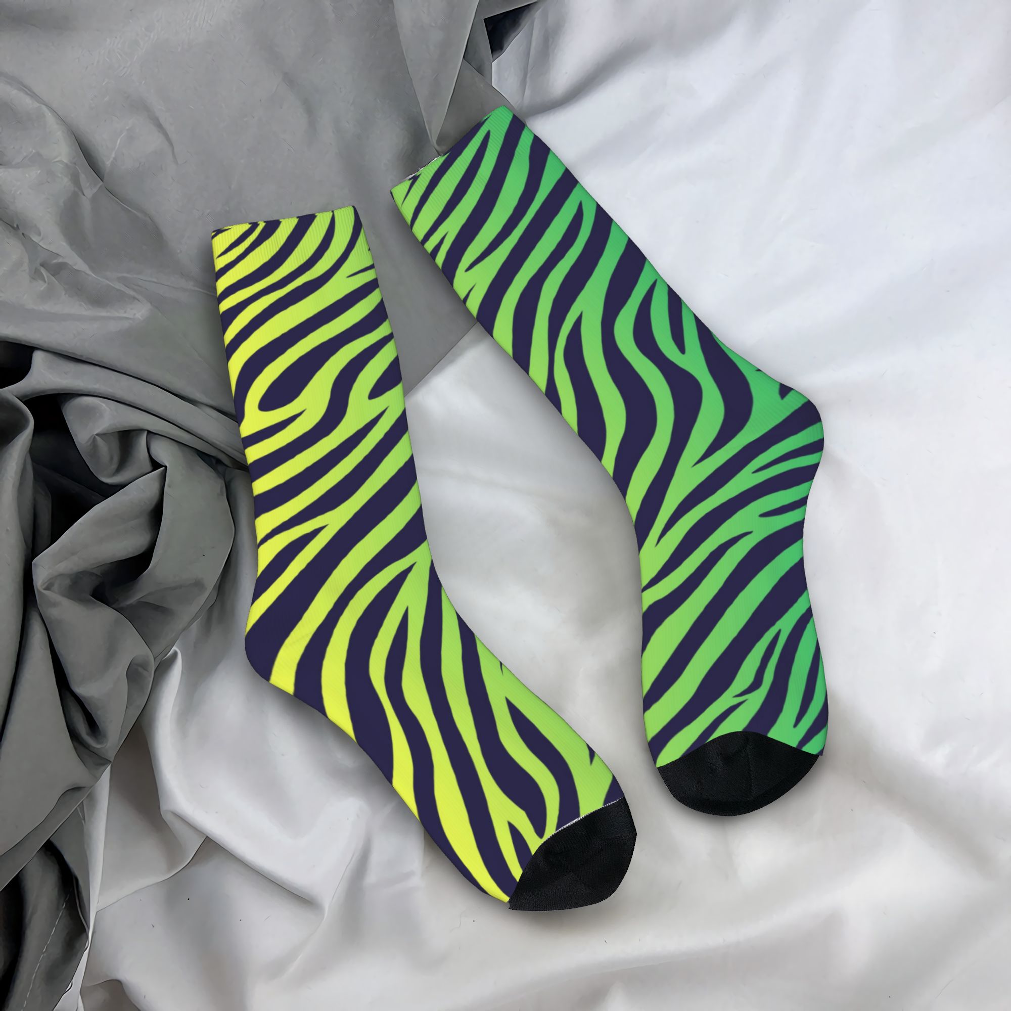 Dress Sock Men - Bunte Socken mit Tiger- und Zebramuster