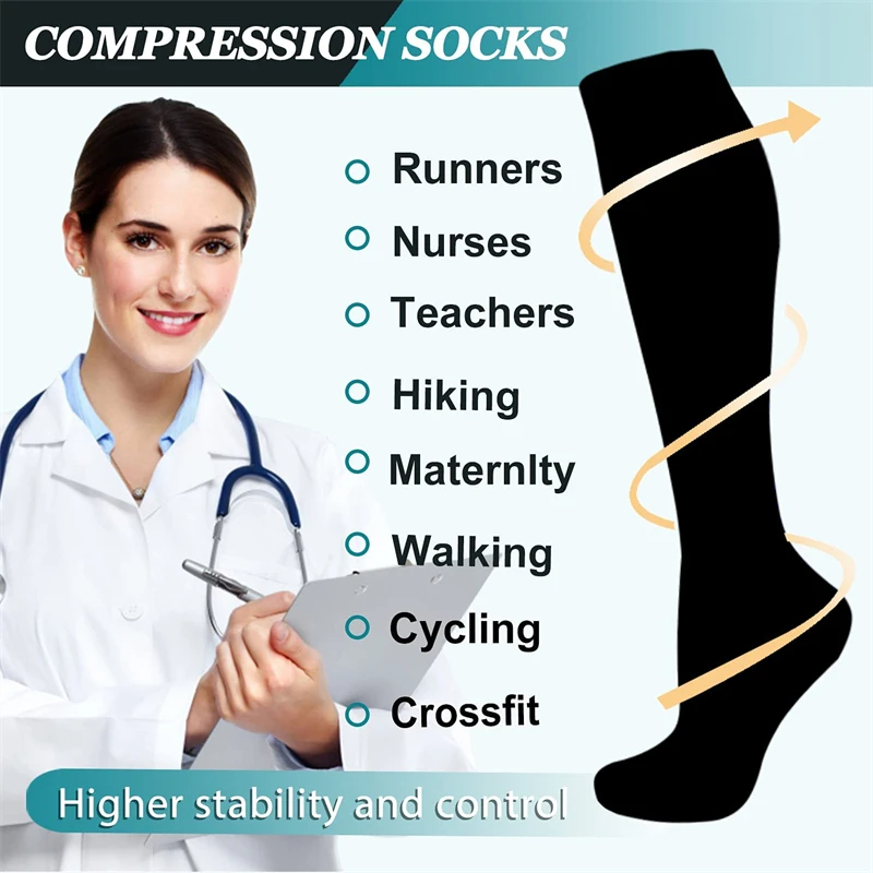 1 Paar Männer Frauen Sport Kom – Compression Sock Medical Bewertung und Preis